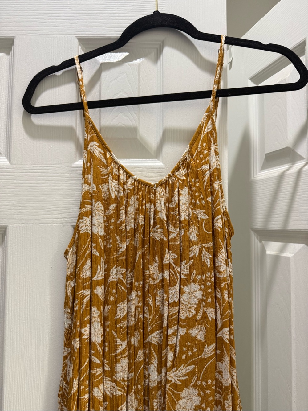 Universal Thread Mustard Yellow Floral Maxi Dress - Picture 2 of 7